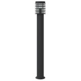 Outdoor floor lamp with black sensor 110cm stainless steel