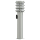 Outdoor Floor Lamps and Outlet 3pcs Silver Stainless Steel