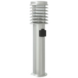 Outdoor Floor Lamps and Outlet 3pcs Silver Stainless Steel