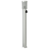 Outdoor Floor Lamps and Outlet 3pcs Silver Stainless Steel