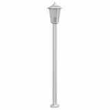 Lampadaire d'extérieur argenté 120 cm acier inoxydable