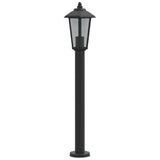 Outdoor floor lamps 3 pcs black 80 cm stainless steel