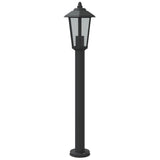 Outdoor floor lamps 3 pcs black 80 cm stainless steel