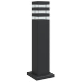 Black outdoor lamppost 50 cm aluminum