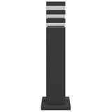 Black outdoor lamppost 50 cm aluminum