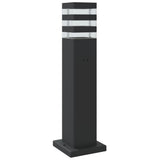 Black outdoor lamppost 50 cm aluminum