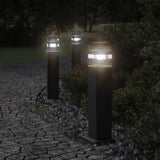 Black outdoor lamppost 50 cm aluminum