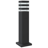 Lampadaire d'extérieur avec capteur noir 50 cm aluminium