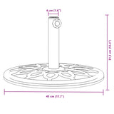 Parasol base for masts Ø38 / 48 mm 12 kg round