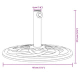 Sonnenschirmständer für Stangen Ø38 / 48 mm 12 kg rund