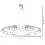 Parasol base for masts Ø38 / 48 mm 12 kg round