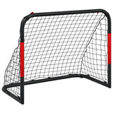 Football goal with red and black net 90x48x71 cm steel