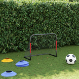 Football goal with red and black net 90x48x71 cm steel