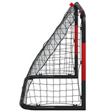 Football goal with red and black net 90x48x71 cm steel