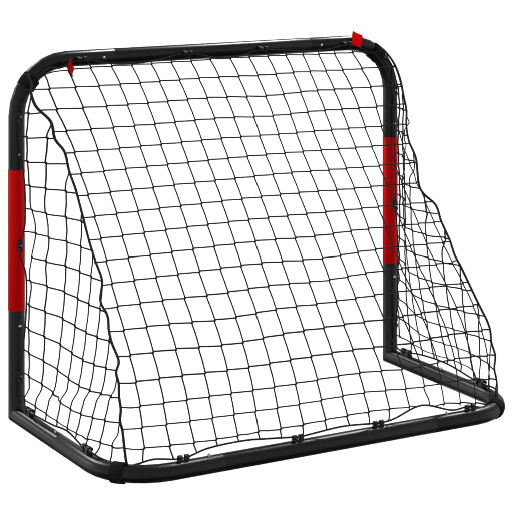 Football goal with red and black net 90x48x71 cm steel