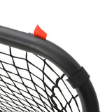 Football goal with red and black net 90x48x71 cm steel