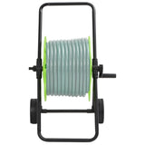 Chariot enrouleur vert pour tuyau de 60 m 1/2" acier