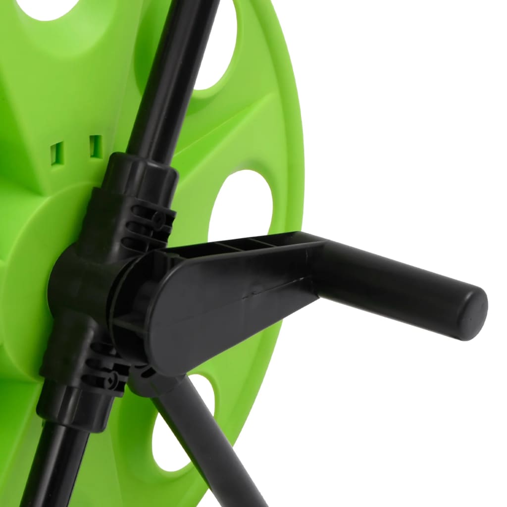 Chariot enrouleur vert pour tuyau de 60 m 1/2" acier