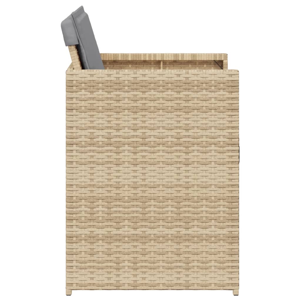 Gartenstühle mit Kissen 4er-Set beige mix