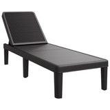 Chaise longue réglable en hauteur à 4 positions polypropylène