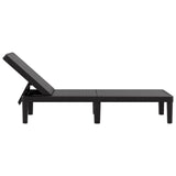 Chaise longue réglable en hauteur à 4 positions polypropylène