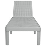 Chaise longue réglable en hauteur à 4 positions polypropylène