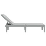 Chaise longue réglable en hauteur à 4 positions polypropylène