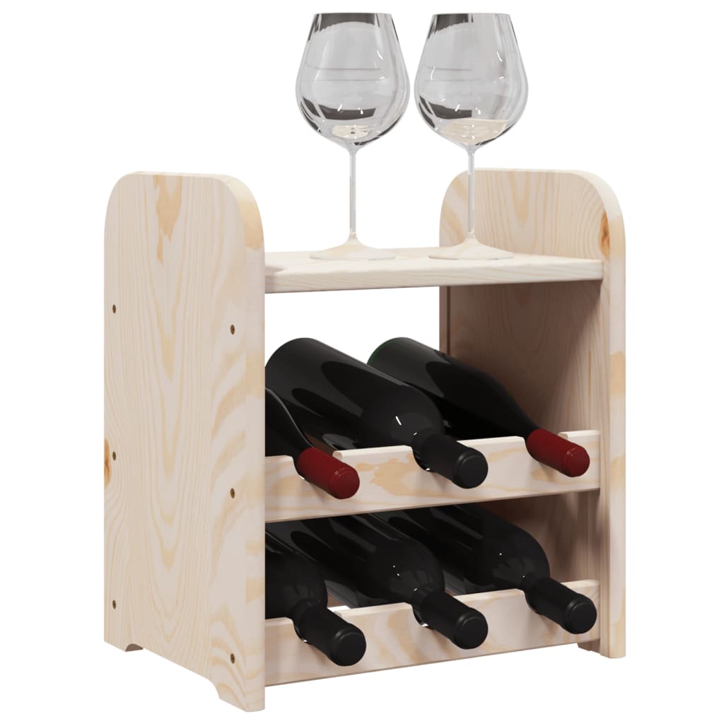 Casier à vin avec panneau supérieur 33x25x37 cm bois pin massif