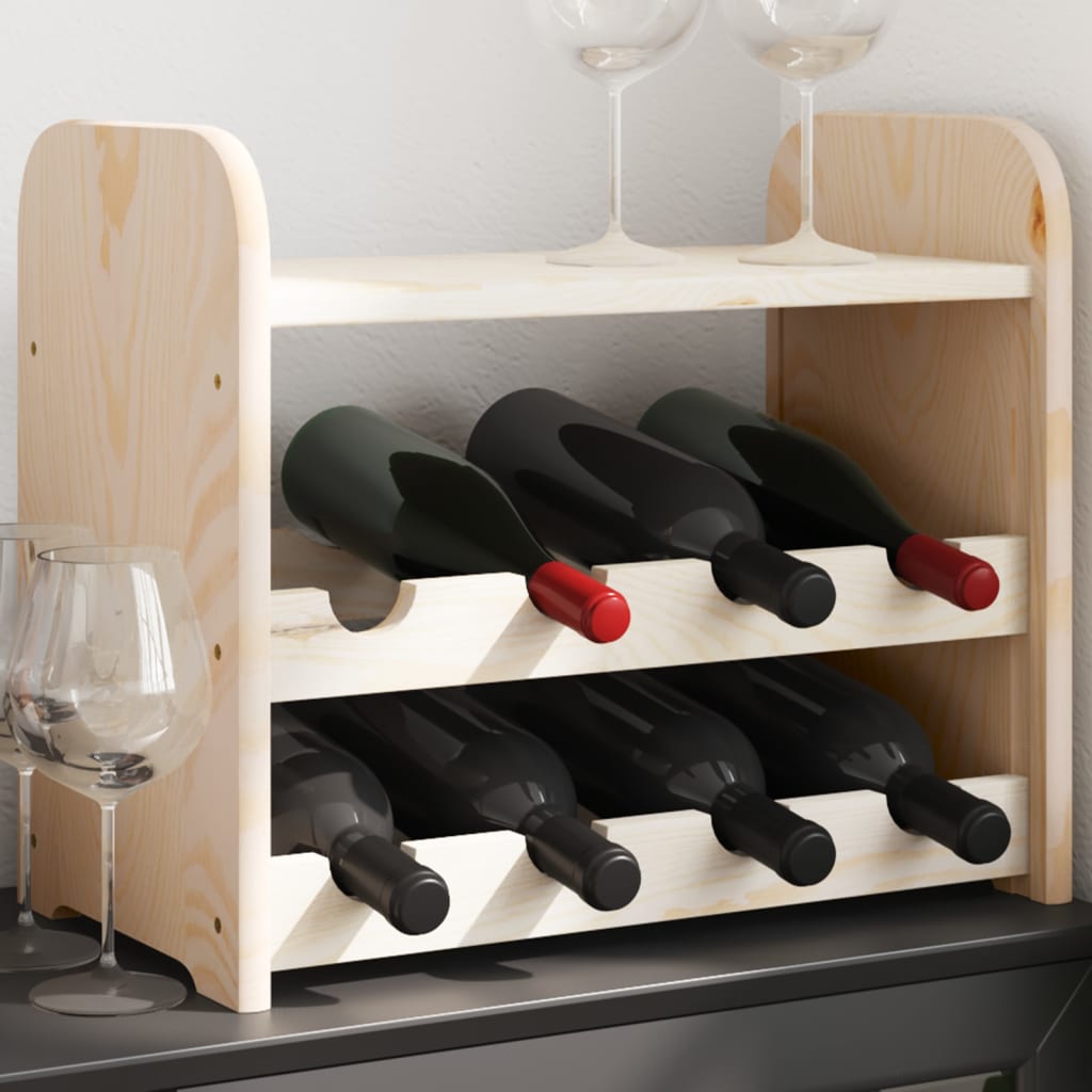 Casier à vin avec panneau supérieur 43x25x37 cm bois pin massif