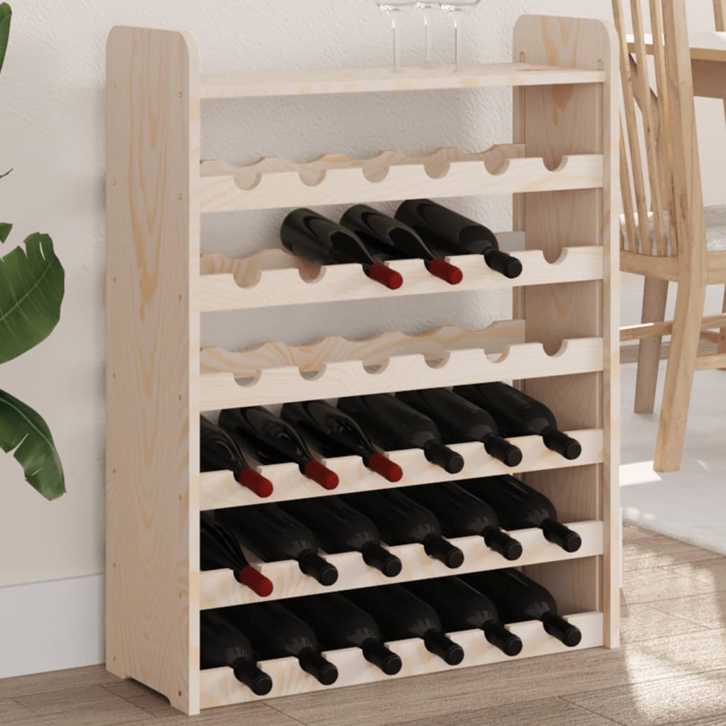 Casier à vin et panneau supérieur 67,5x25x87 cm bois pin massif