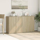 Buffets 2 pcs chêne sonoma 60x31x70 cm bois d'ingénierie