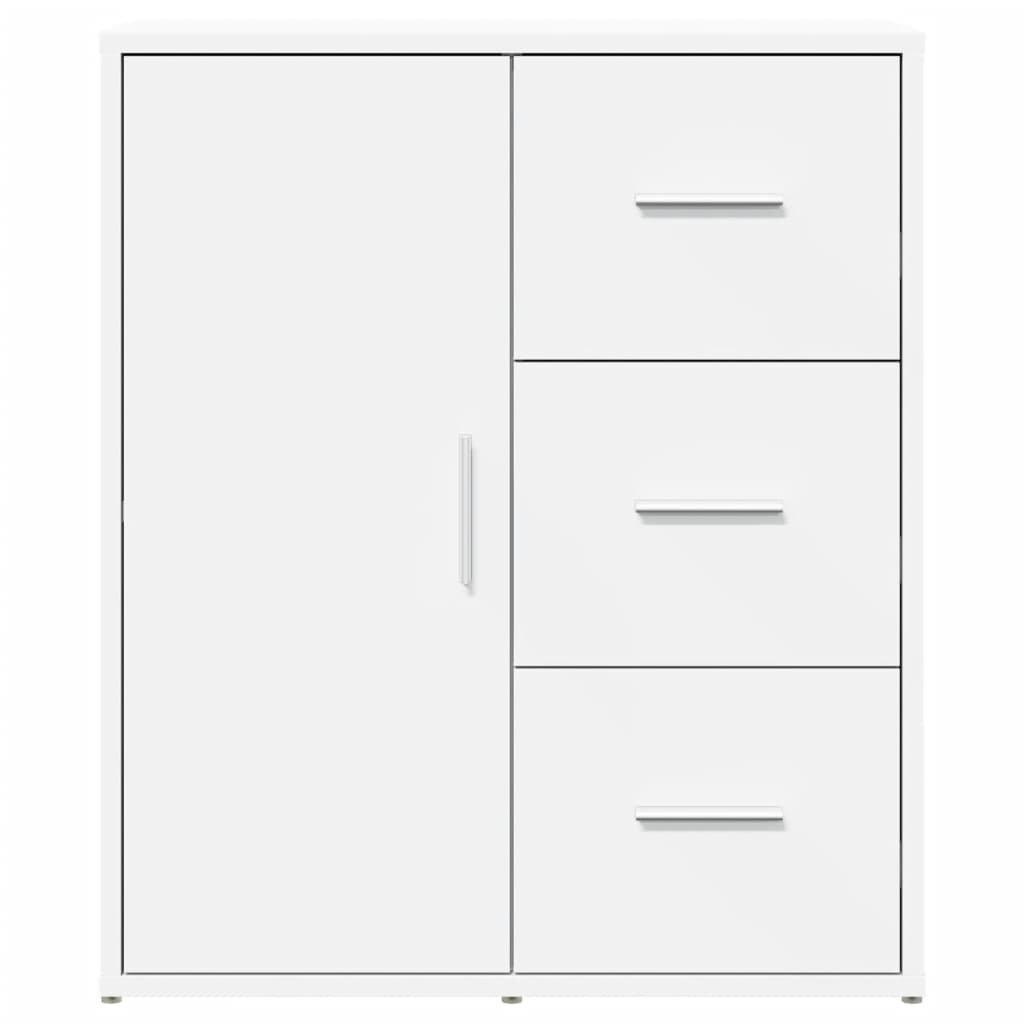 Buffets 2 pcs blanc 60x31x70 cm bois d'ingénierie