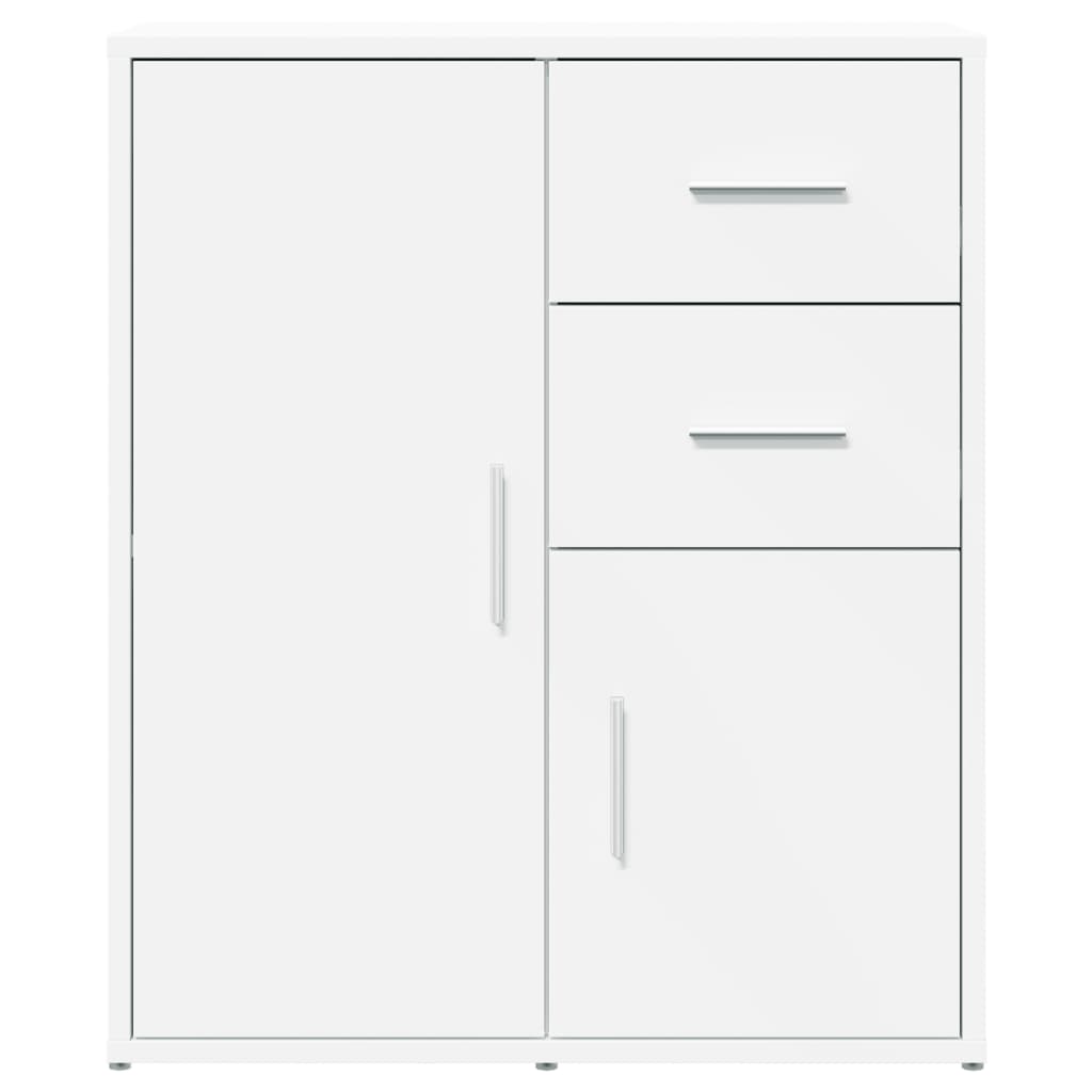 Buffets 2 pcs blanc 60x31x70 cm bois d'ingénierie