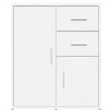 Buffets 2 pcs blanc 60x31x70 cm bois d'ingénierie