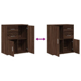 Buffets 2 pcs chêne marron 60x31x70 cm bois d'ingénierie