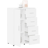 Buffets 2 pcs blanc 60x31x84 cm bois d'ingénierie