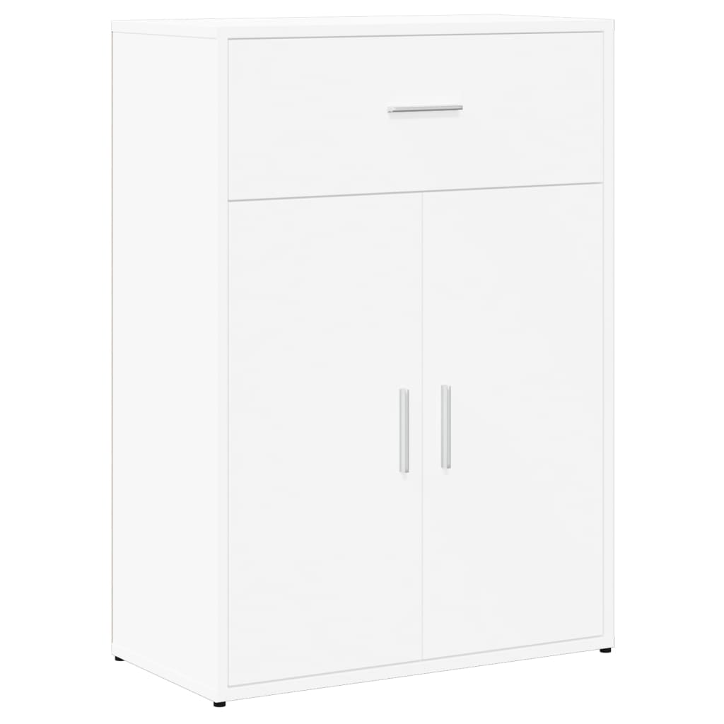 Buffets 2 pcs blanc 60x30x84 cm bois d'ingénierie