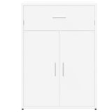 Buffets 2 pcs blanc 60x30x84 cm bois d'ingénierie