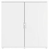 Buffets 2 pcs blanc 79x38x80 cm bois d’ingénierie