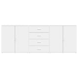 Buffets 3 pcs Blanc Bois d'ingénierie