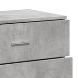 Buffets 3 pcs gris béton bois d'ingénierie