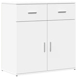 Buffets 2 pcs blanc 79x38x80 cm bois d’ingénierie