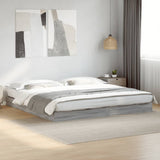 Cadre de lit sans matelas sonoma gris 180x200 cm