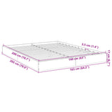 Bed frame without mattress sonoma oak 160x200 cm