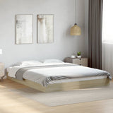 Bed frame without mattress sonoma oak 160x200 cm