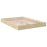 Bed frame without mattress sonoma oak 120x200 cm