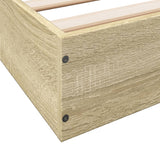 Bed frame without mattress sonoma oak 120x190 cm