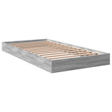 Bed frame without mattress sonoma gray 90x190 cm