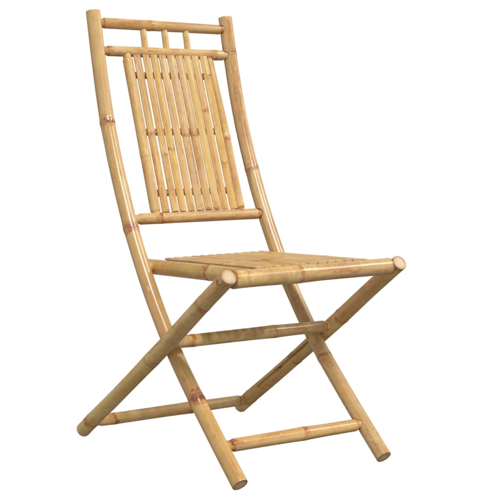 Chaises pliables de jardin lot de 4 46x66x99 cm bambou