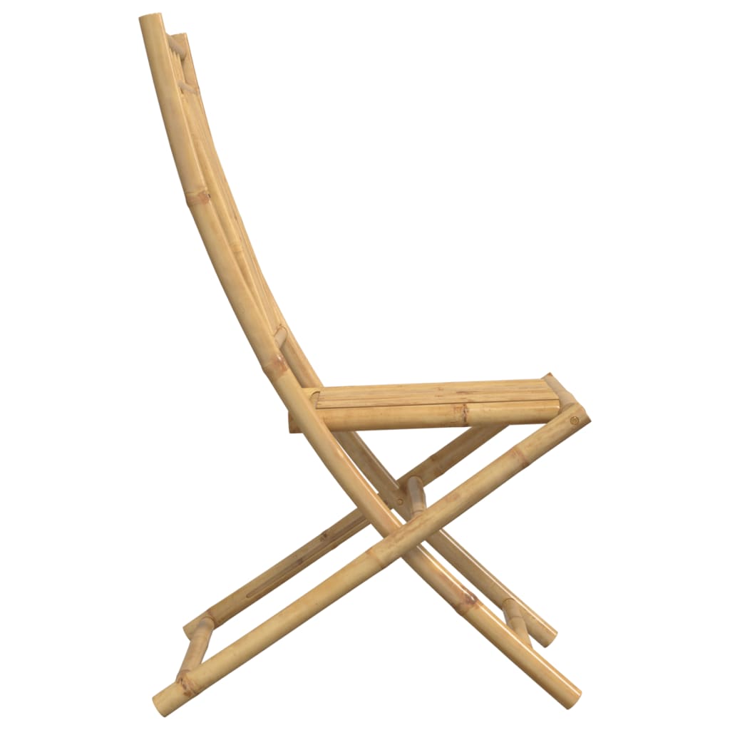 Chaises pliables de jardin lot de 4 46x66x99 cm bambou